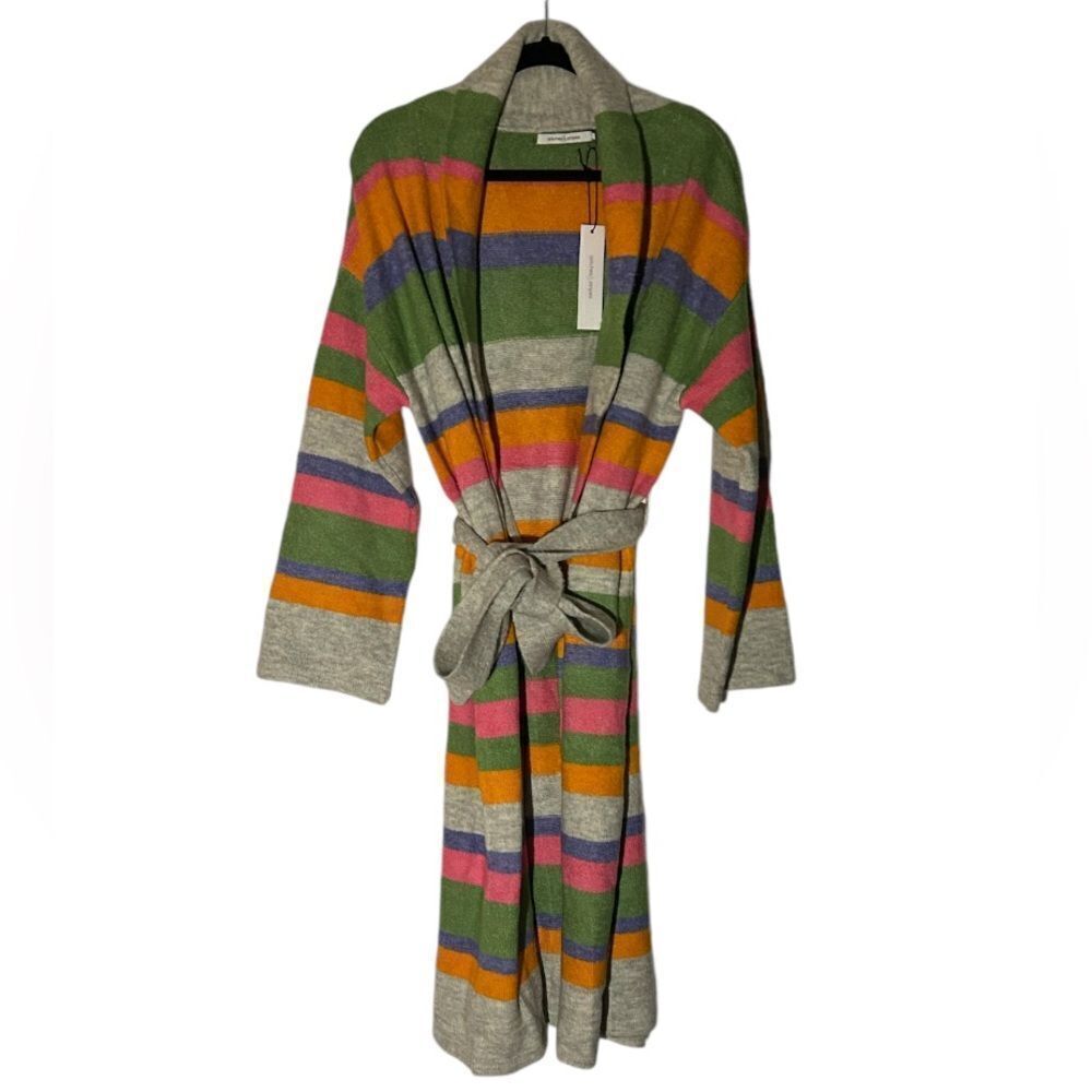 Stitches & Stripes Revolve Multicolor Striped Long Cardigan Sweater NEW